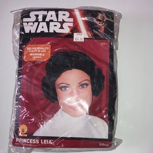 STAR WARS Princess Leia Wig NEW one size brown